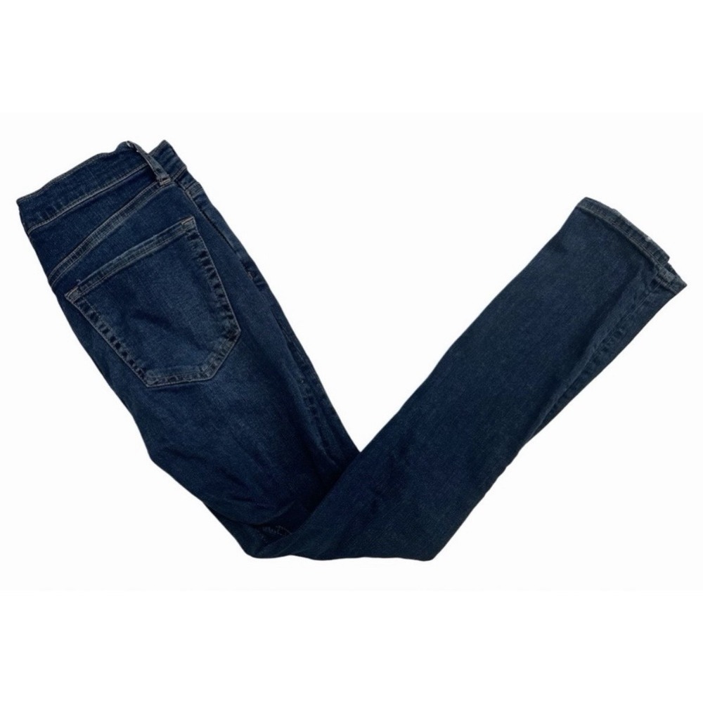 Free People Blue Busted Knee Distressedโ Jeans Womens Size 27 Stretch Skinny